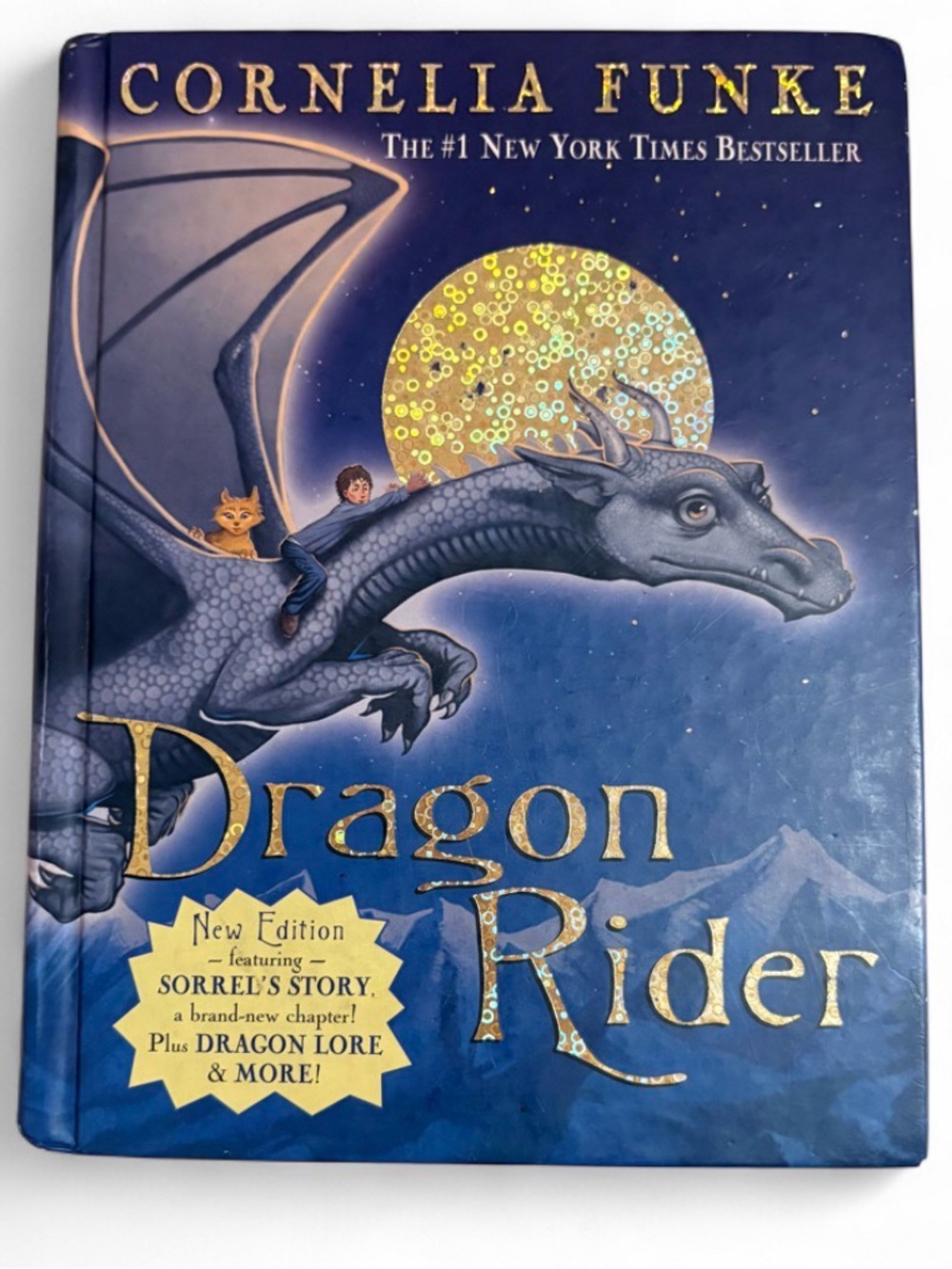 Cornelia Funke Dragon Rider Hardcover Book - Blue (New Edition)